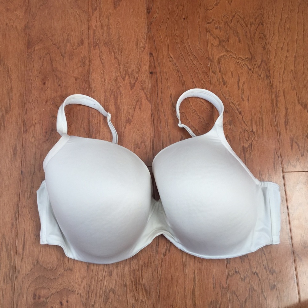 Talbots Nude/White Balconette T-Shirt Seamless Bra Size 40DDD